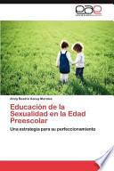 libro Educación De La Sexualidad En La Edad Preescolar